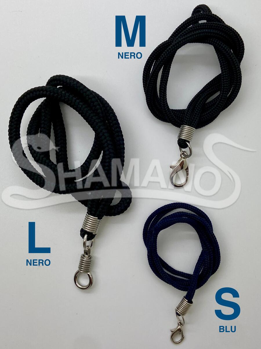 COLLANA per AMULETI - Misura L, Colore NERO