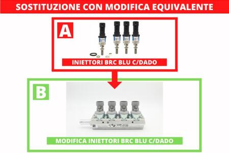 INIETTORE EQUIVALENTI BRC BLU C/DADO
