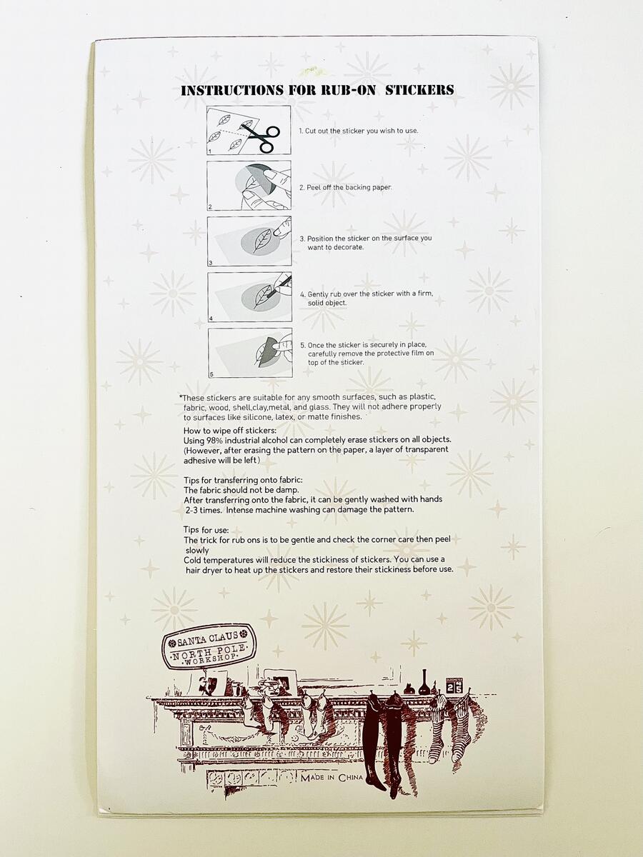 Rub On Vintage Christmas 23 x 15,3 3 sheets