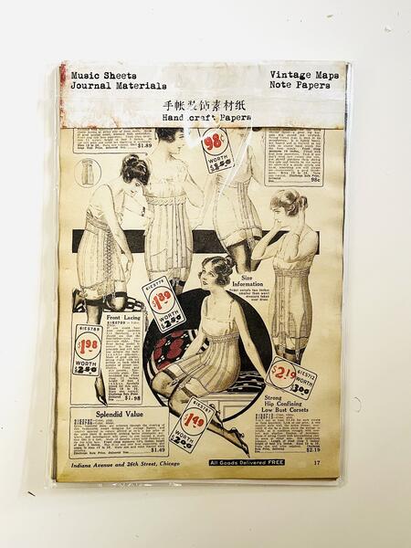 Set 10 riproduzioni pubblicità vintage su carta tinta al caffè – Formato A5