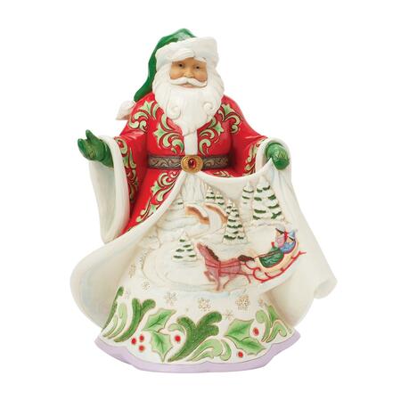 Enesco - Natale 2025 - Scena d’Inverno Musicale – Babbo Natale First Edition - Jim Shore 