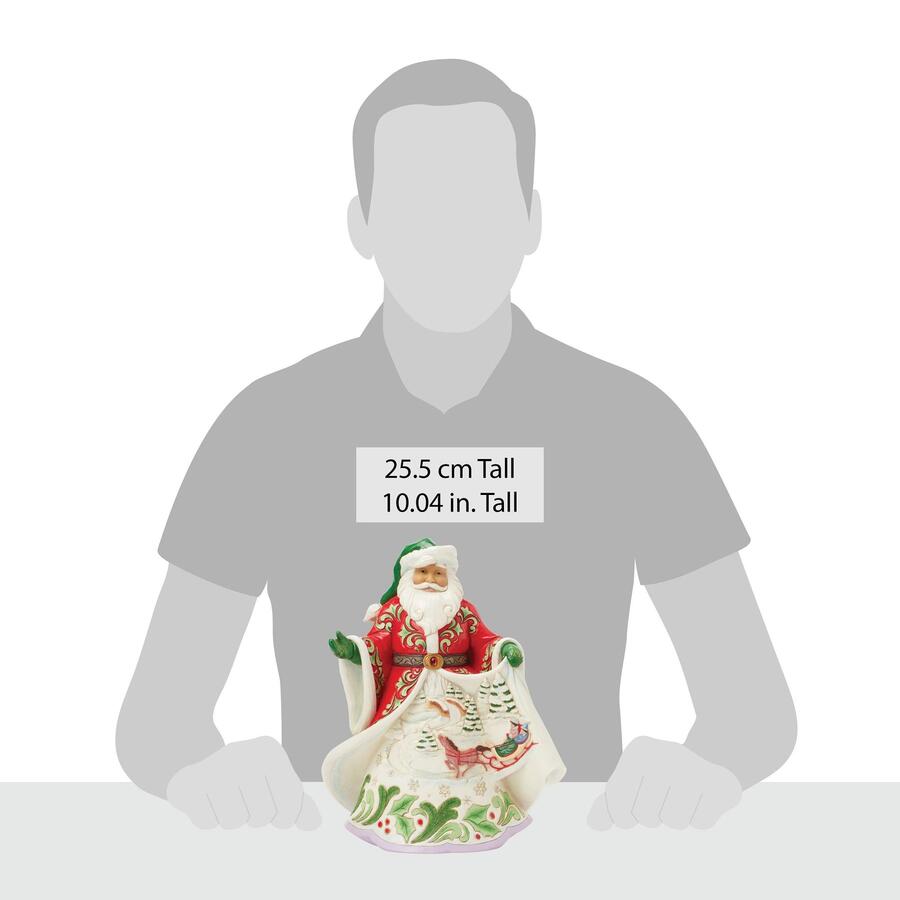 Enesco - Natale 2025 - Scena d’Inverno Musicale – Babbo Natale First Edition - Jim Shore 