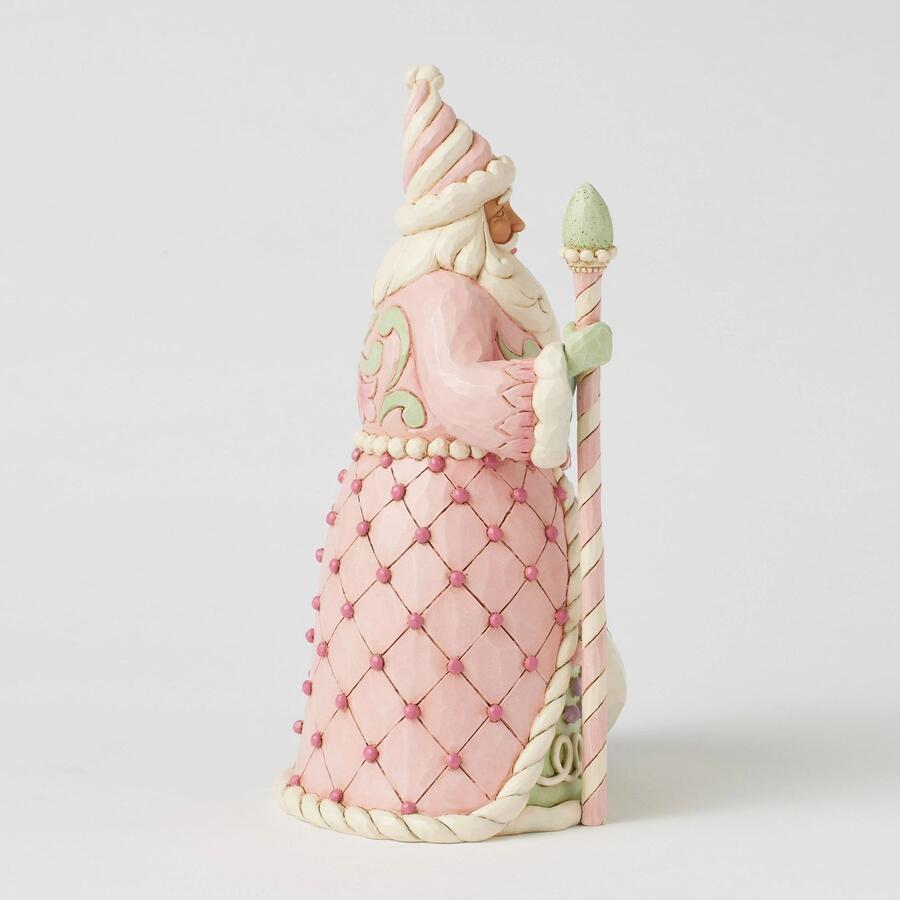 Enesco - Natale 2025 - Babbo Natale Dolci con Borsa e Bastone – Collezione Heartwood Sweets by Jim Shore