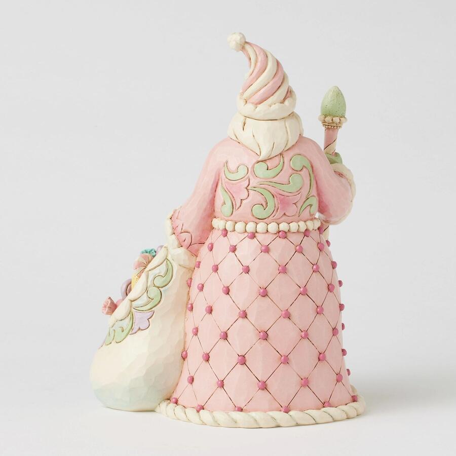 Enesco - Natale 2025 - Babbo Natale Dolci con Borsa e Bastone – Collezione Heartwood Sweets by Jim Shore