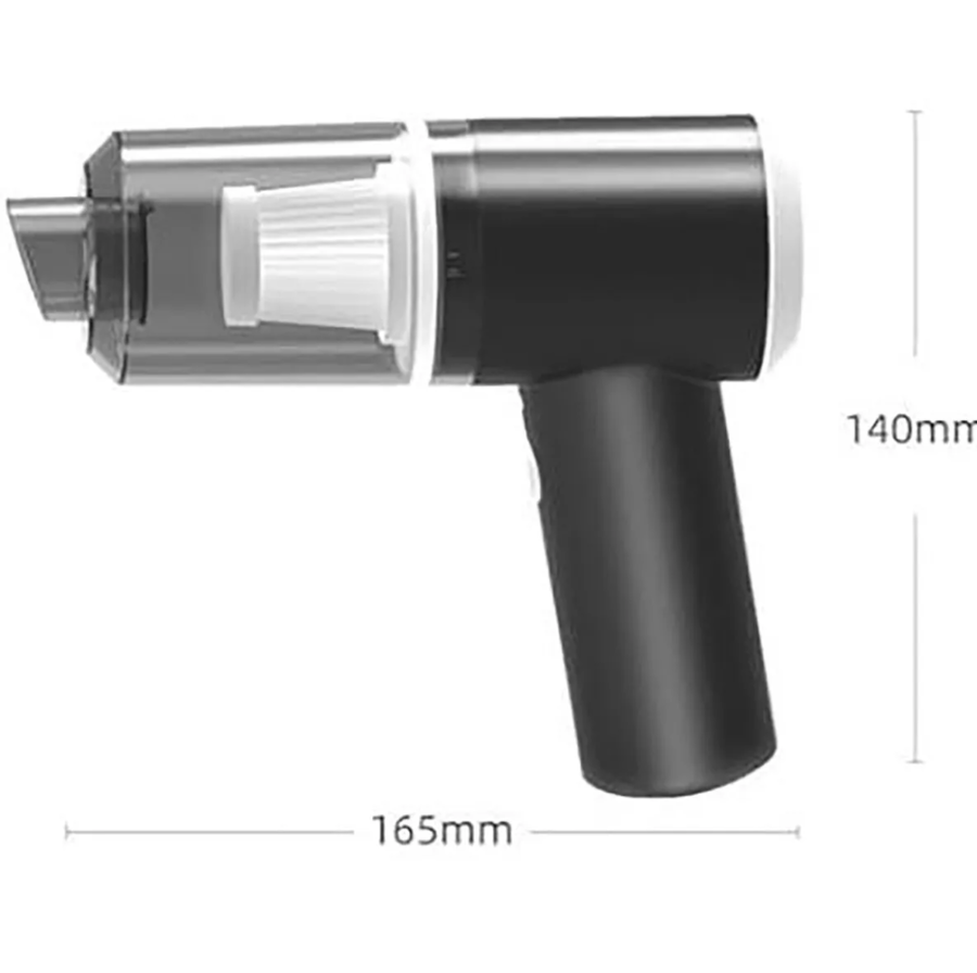 ASPIRAPOLVERE 3 IN 1 SENZA FILI ASPIRA SOFFIA USB RICARICABILE AUTO CASA UFFICIO