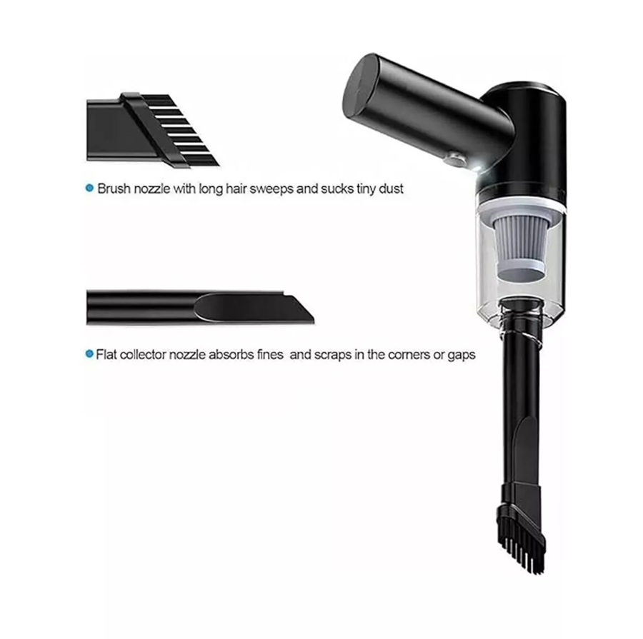 ASPIRAPOLVERE 3 IN 1 SENZA FILI ASPIRA SOFFIA USB RICARICABILE AUTO CASA UFFICIO