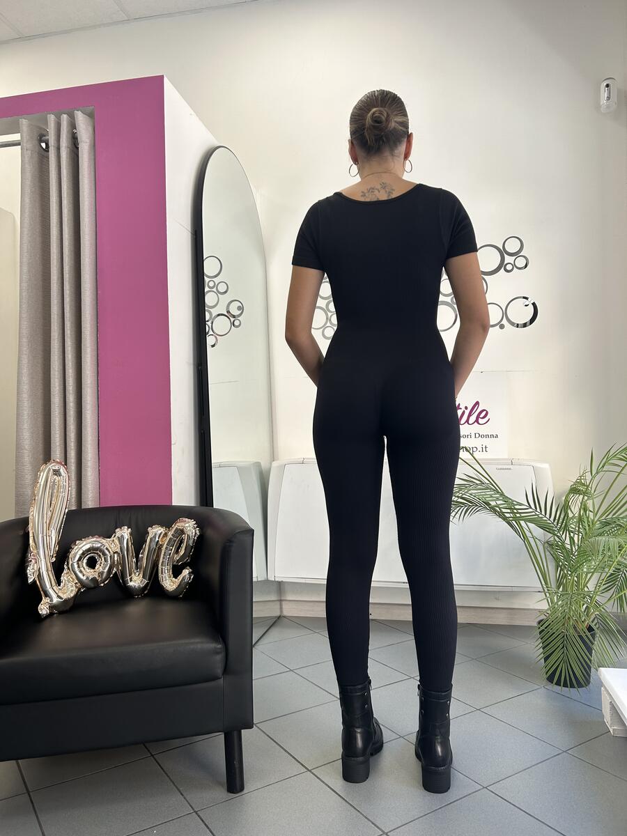 NOVITÀ Tuta skinny a costine