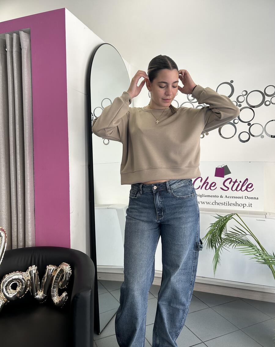 NOVITÀ Felpa basic girocollo