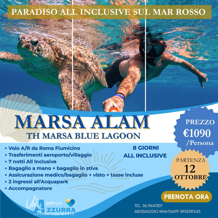 DAL 12 AL 19 OTTOBRE 2025 MARSA ALAM