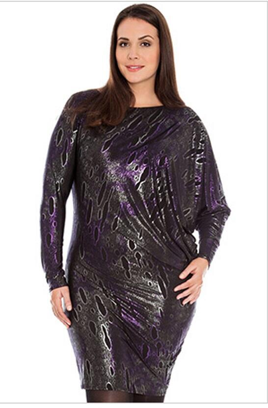 0961 Maxi dress in stretch lycra blouse, large sizes