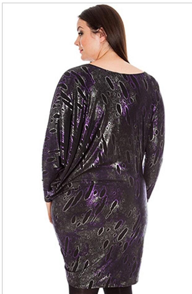 0961 Maxi dress in stretch lycra blouse, large sizes