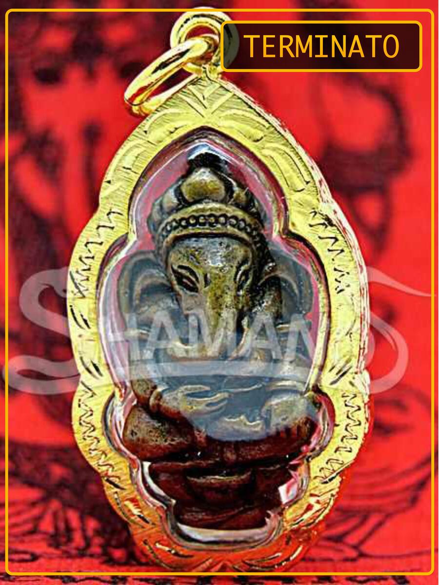 Amuleto Thailandese Piccolo Ganesh con Rito per Attirare Soldi