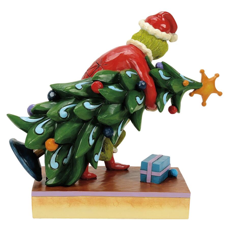 Enesco - Natale 2025 - Grinch con Albero di Natale – Statuetta Jim Shore dipinta a mano