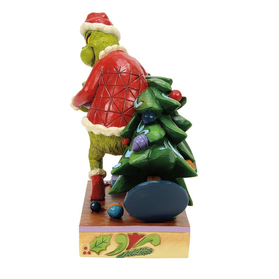 Enesco - Natale 2025 - Grinch con Albero di Natale – Statuetta Jim Shore dipinta a mano