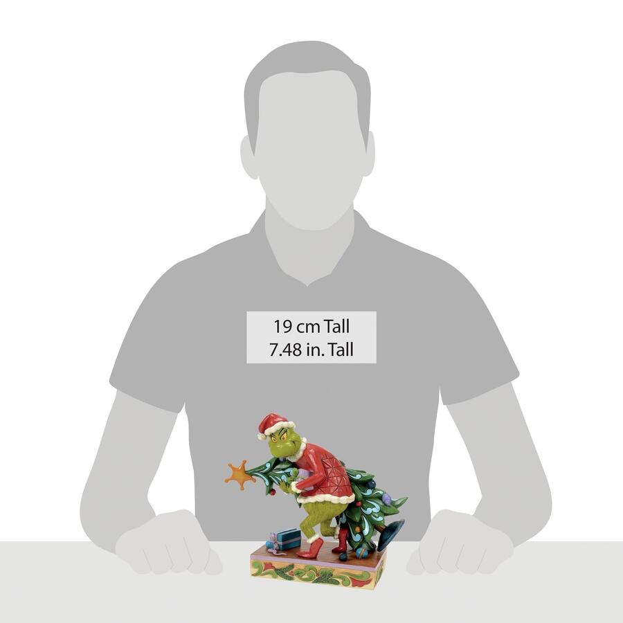 Enesco - Natale 2025 - Grinch con Albero di Natale – Statuetta Jim Shore dipinta a mano