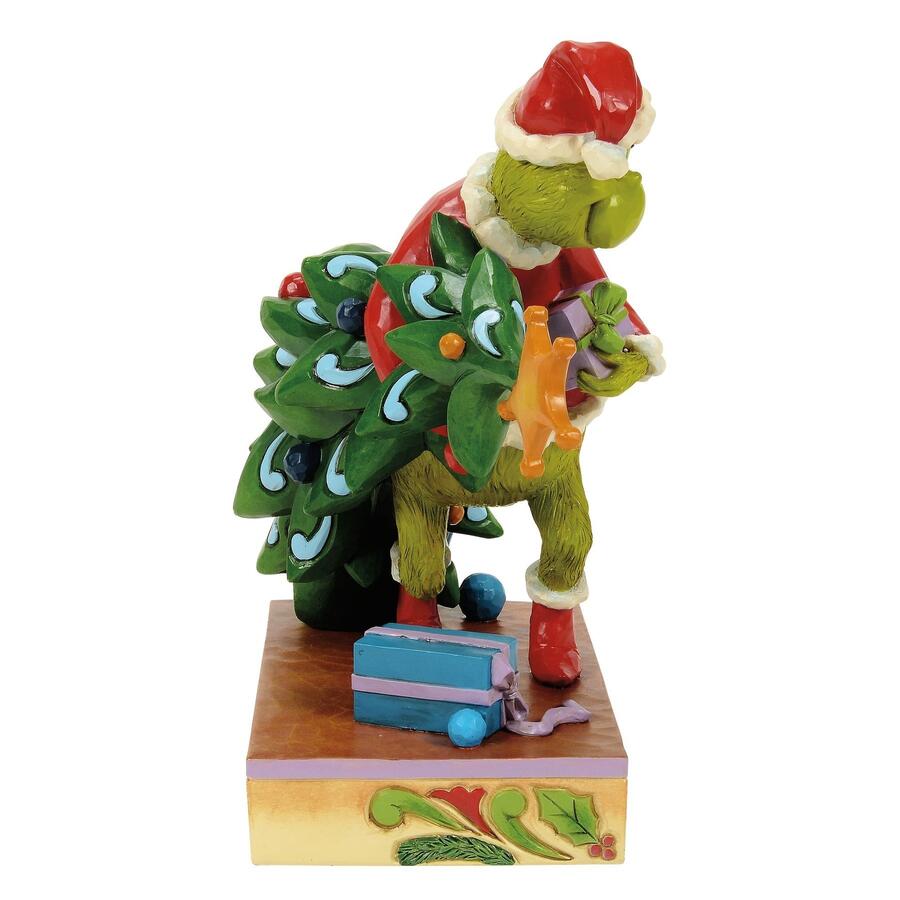 Enesco - Natale 2025 - Grinch con Albero di Natale – Statuetta Jim Shore dipinta a mano