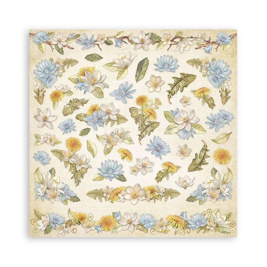 Blocco 22 fogli 20,3 x 20,3 single face Hidden Grove
