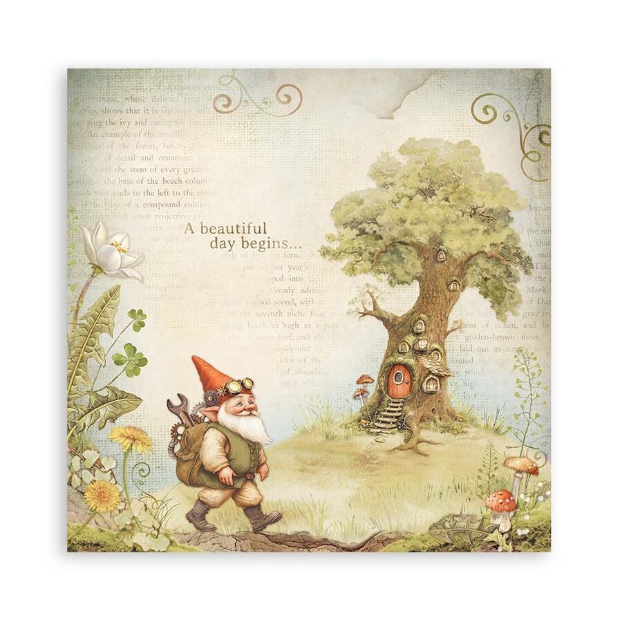 Blocco 22 fogli 20,3 x 20,3 single face Hidden Grove