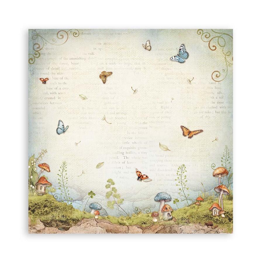 Blocco 22 fogli 20,3 x 20,3 single face Hidden Grove