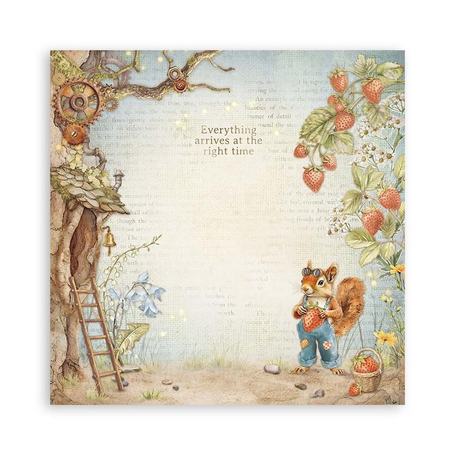 Blocco 22 fogli 20,3 x 20,3 single face Hidden Grove