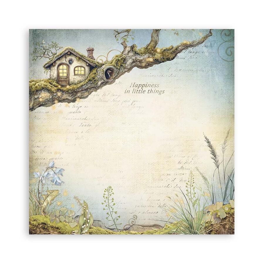 Blocco 22 fogli 20,3 x 20,3 single face Hidden Grove