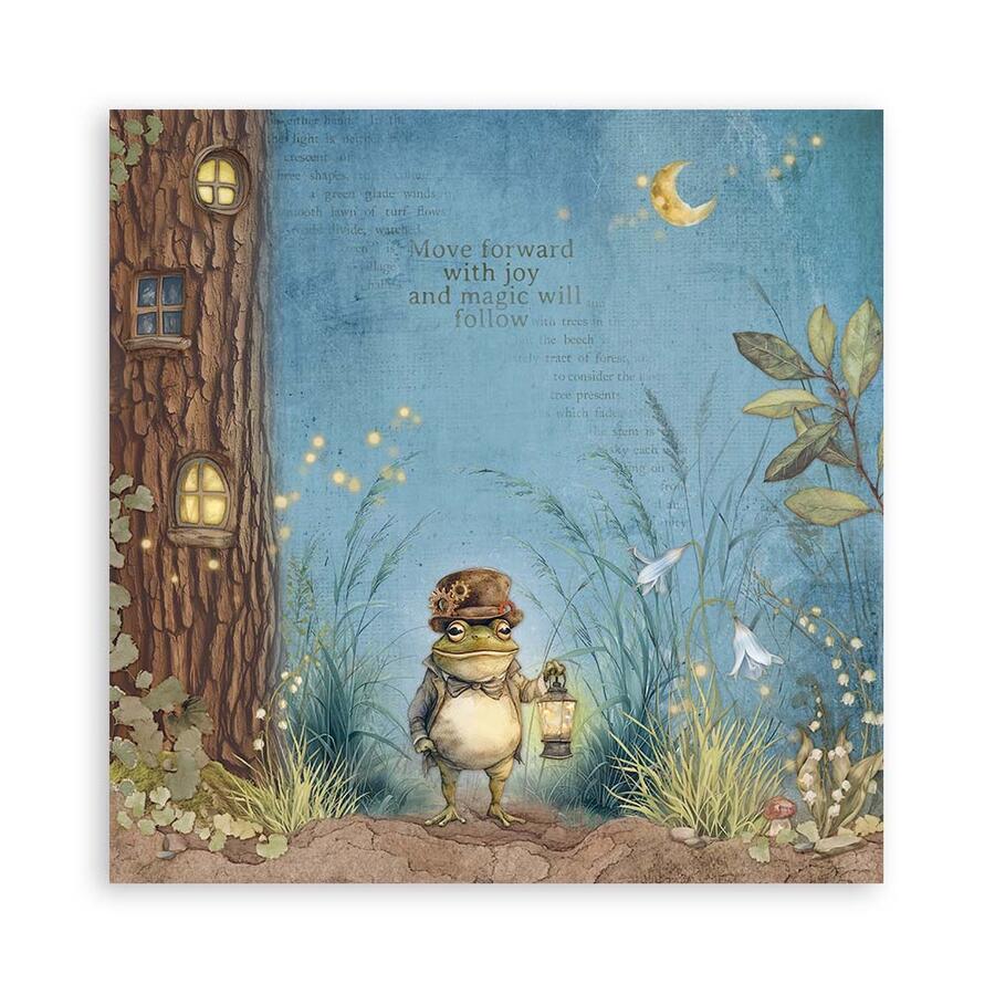 Blocco 22 fogli 20,3 x 20,3 single face Hidden Grove