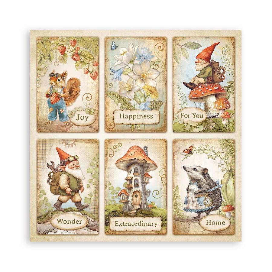Blocco 22 fogli 20,3 x 20,3 single face Hidden Grove
