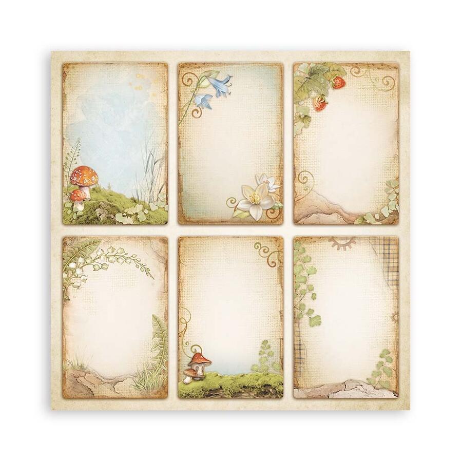 Blocco 22 fogli 20,3 x 20,3 single face Hidden Grove