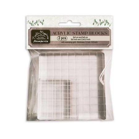 Create Happiness blocco acrilico per timbri 2 Paz cm 5x5 e cm 9x9