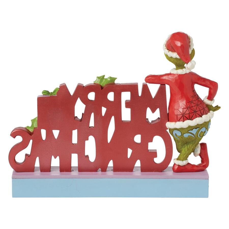 Enesco - Natale 2025 - Grinch “Merry Grinchmas” – Statuetta Natalizia Jim Shore dipinta a mano