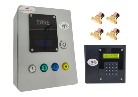 4 DOCCE - Lettore di Carte/Braccialetti per 4 docce + Programmatore