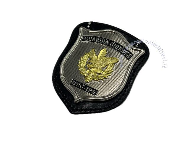 Porta placca completo di placca Guardie Giurate - Ascot