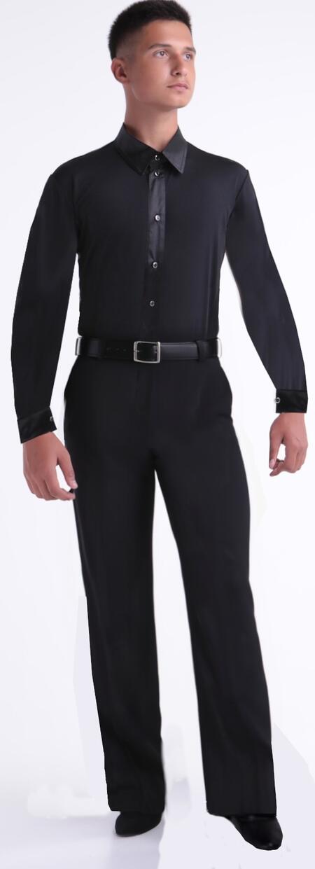 Pantaloni da ballo larghezza media con 2 tasche laterali e senza pences 7-0015U