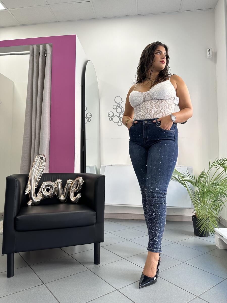 NOVITÀ Jeans skinny brillantini