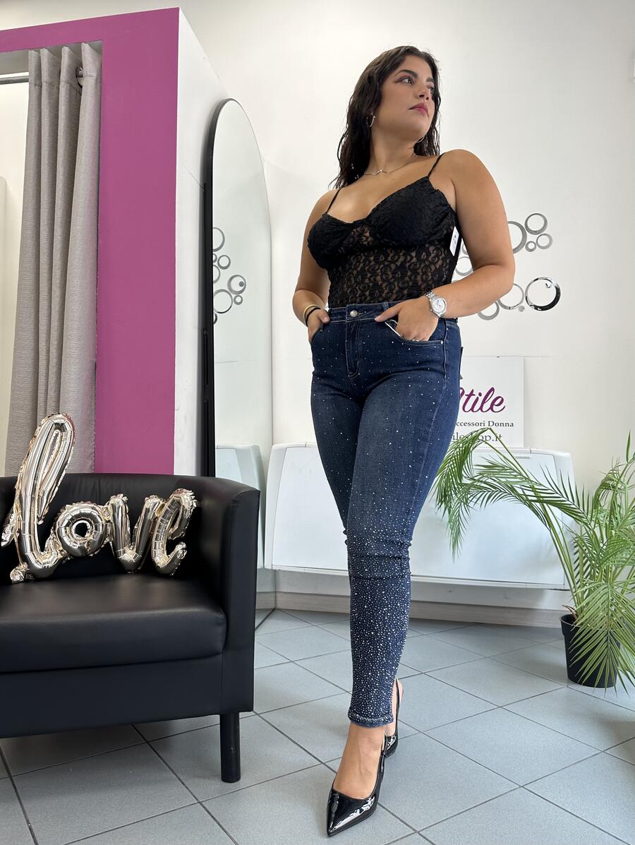 NOVITÀ Jeans skinny brillantini