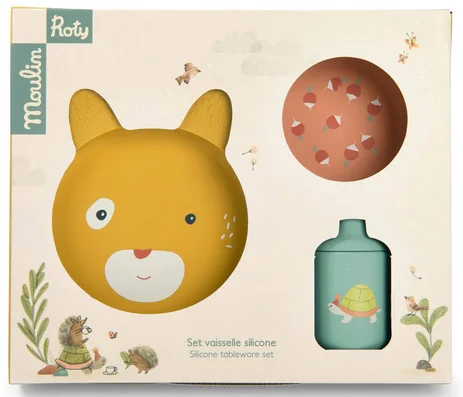 Set pappa in silicone Tre piccoli coniglietti