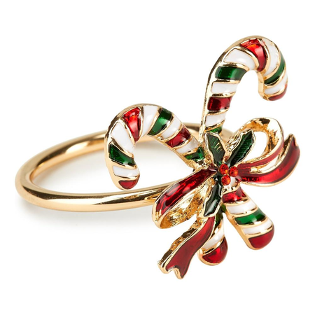 Fade - Natale 2025 - Set 6 Legatovaglioli Natalizi “Candy” – Metallo
