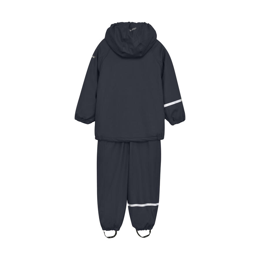 Set Antipioggia Bambino – Misure 80 e 90 – Interno in Pile – Impermeabile 10.000mm in PU Riciclato - Dark Navy