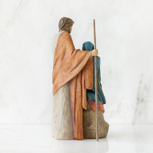 Willow Tree – La Sacra Famiglia | Scultura Intima della Natività in Resina Dipinta a Mano