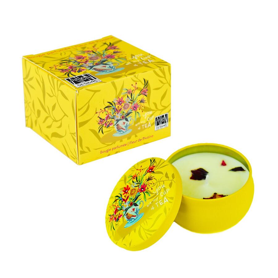 Enesco - Candela Profumata “Cup of Tea” – Peonia - Design Allen Designs