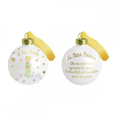 Enesco - Sfera in Vetro “Planète” – Il Piccolo Principe | Decorazione Natalizia con Illustrazione Originale