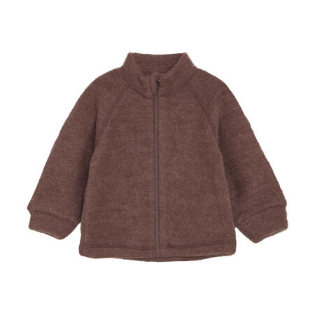 CeLaVi Giacca Soft Wool con Zip – 100% Lana Merino Fleece – Termoregolante e Traspirante - Marron