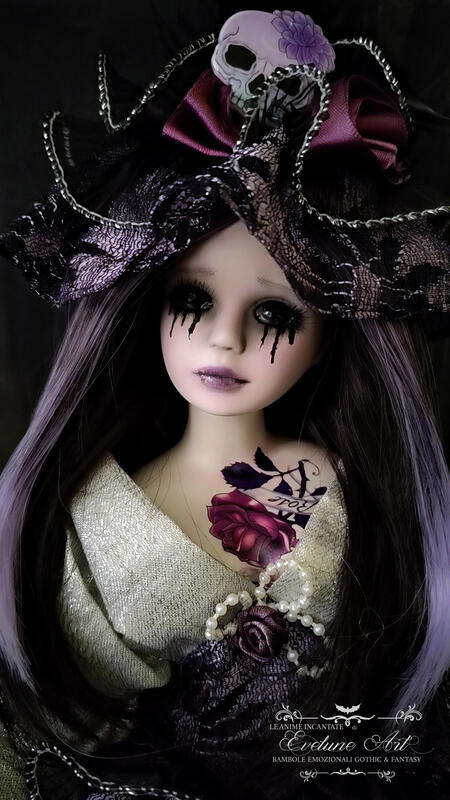 Rose Bambola stile Goth Vittoriano Dark