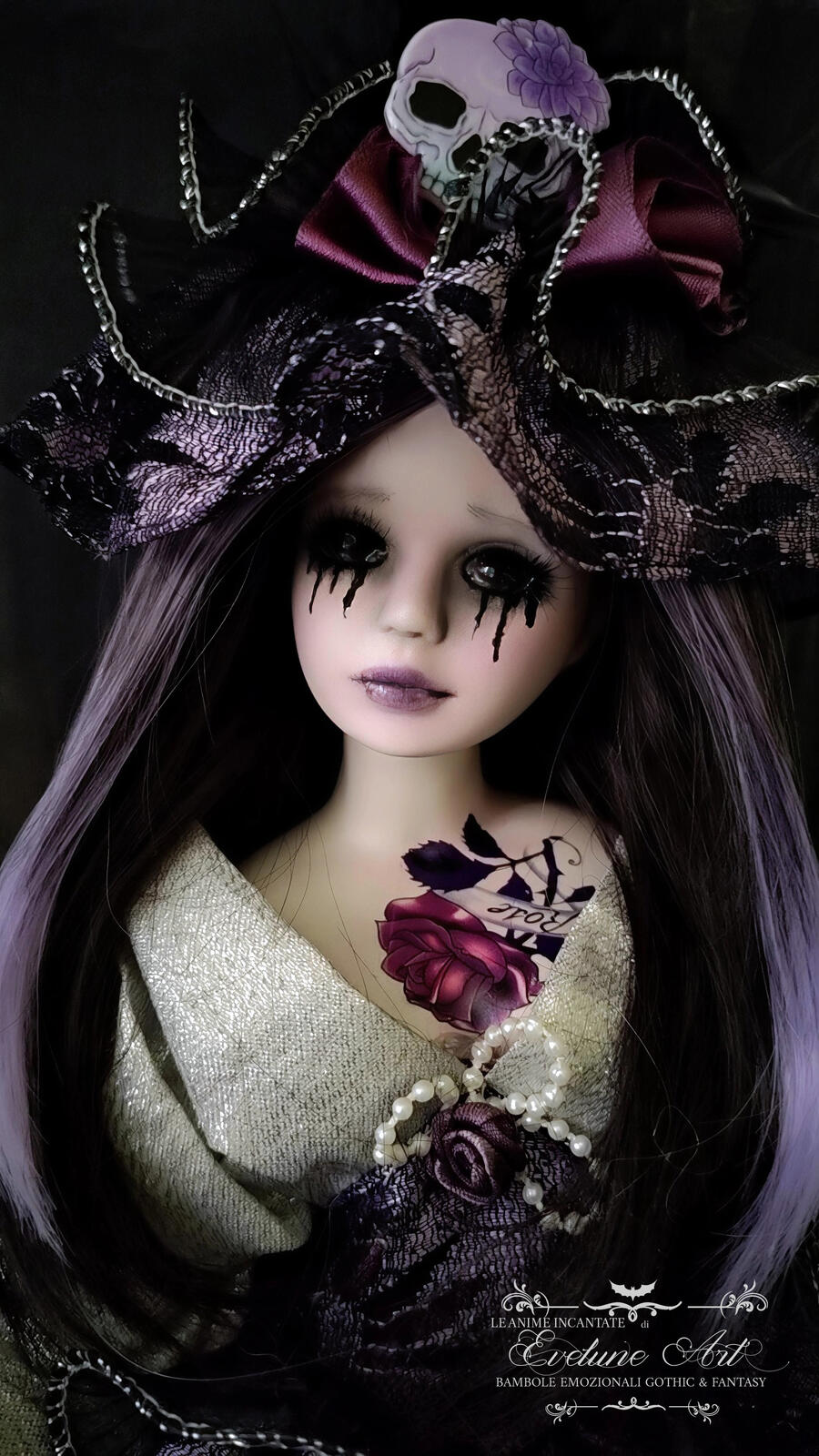 Rose Bambola stile Goth Vittoriano Dark