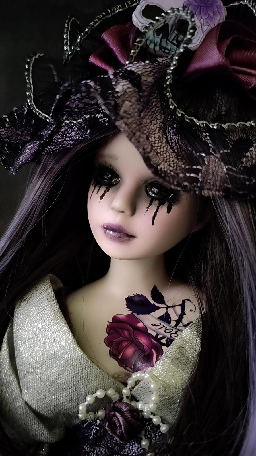Rose Bambola stile Goth Vittoriano Dark