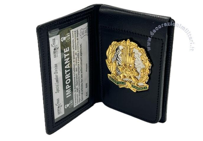 Portafoglio classico Verticale Guardia di Finanza con placca