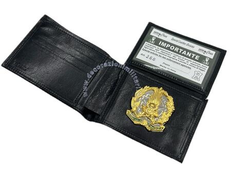 Portafoglio Orizzontale Guardia di Finanza con Placca - Ascot