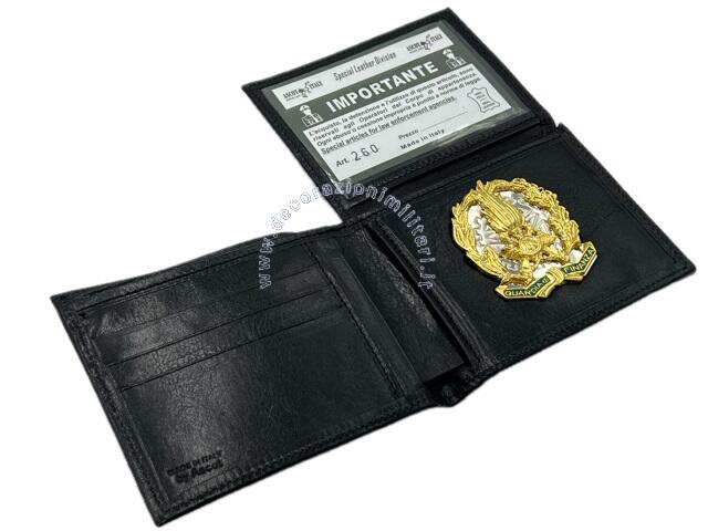 Portafoglio Orizzontale Guardia di Finanza con Placca - Ascot