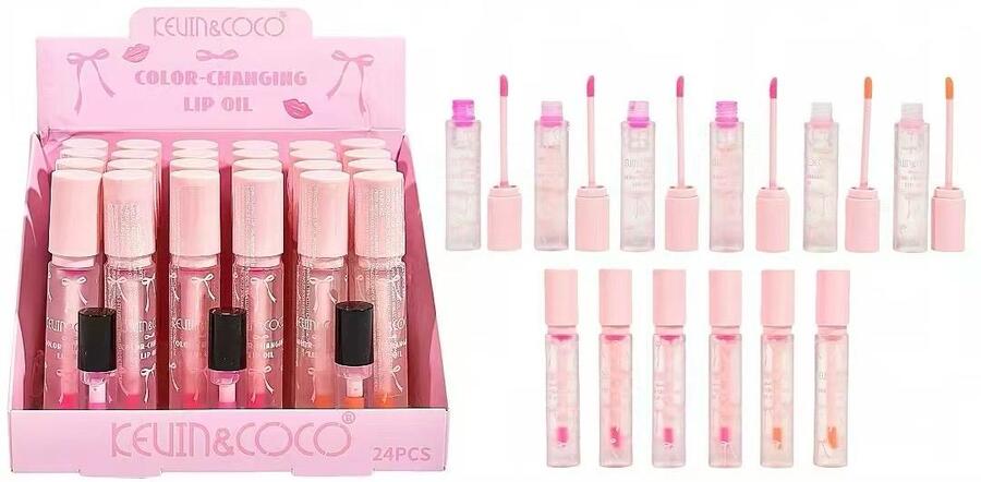 KEVIN & COCO LIP OIL COLOR CHANGING
 [Confezione da 24 pezzi]