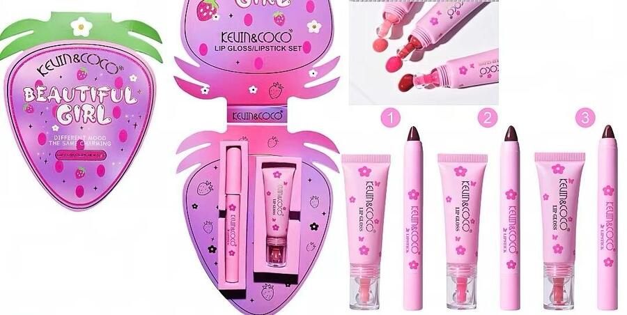 KEVIN & COCO BEAUTIFUL GIRL ROSSETTO+LUCIDALABBRA
 [Confezione da 6 pezzi]